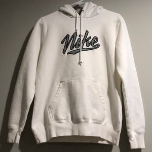 Nike Ladies Pullover White Hoodie Size L